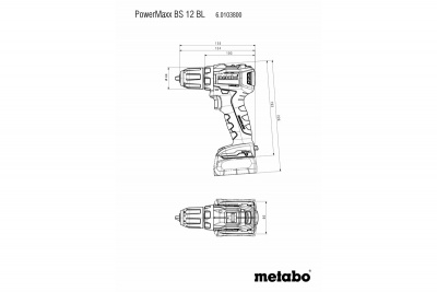 METABO POWERMAXX BS 12 BL (601038500)