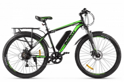 Электровелосипед Eltreco XT800 new (Зелено-черный)